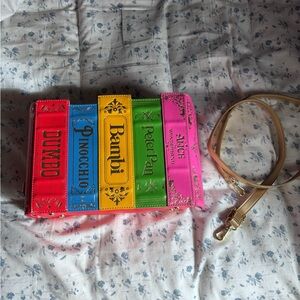 Disney loungefly books crossbody bag